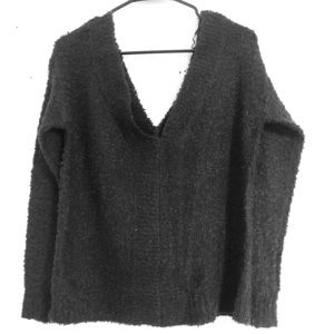 Navy Blue off the shoulder sweater